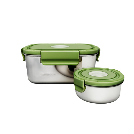 Microwave-Safe Stainless Steel Lunch Box